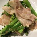 大澤りかれいかママ's cooksnap of when they made ✿菜の花と豚バラのにんにくソース✿.