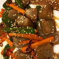 niccco's cooksnap of when they made めんつゆで♡蒟蒻とピーマンのきんぴら♪.