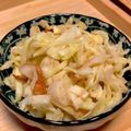 yuri1113's cooksnap of when they made キャベツとちくわのごま和え.