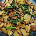 睡眠欲食欲性欲's cooksnap of when they made 鶏もも肉とじゃが芋と菜の花のぽん酢炒め。.