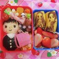 イルカ☆'s cooksnap of when they made ランドセルかまぼこ卒園入学卒業キャラ弁に.