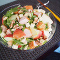 バカリャウ's cooksnap of when they made 水菜と林檎、胡桃のサラダ☆胡麻マヨドレ.