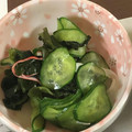 クックZ8J4H4☆'s cooksnap of when they made さつま揚げ入りの定番きゅうりの酢の物.