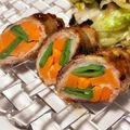 Nya6nya6's cooksnap of when they made わさびでピリッ！野菜の肉まきまき.