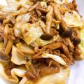 yu＆e's cooksnap of when they made 豚肉とキャベツのにんにく味噌バター.