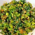 emiʕ•ᴥ•ʔ's cooksnap of when they made 簡単おかず：小松菜のラー油ふりかけ.