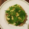 inLondon's cooksnap of when they made アボカド×ラッキョウの大葉風味トースト.