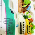 クックUHV9CL☆'s cooksnap of when they made 新幹線 キャラ弁 お弁当.