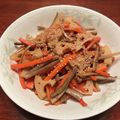 チェリチョコ's cooksnap of when they made 【簡単】きんぴらごぼう(レンコン入り).
