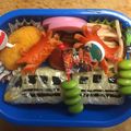 thanx's cooksnap of when they made 幼稚園年少さんお弁当☆新幹線.