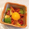 ともえcook's cooksnap of when they made 卵黄とろ～りアボキムチ.