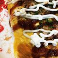 ノエル・ギャラガー's cooksnap of when they made みんな大好き☆お好み焼き炒飯オムライス風.