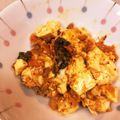 なーなちゃん's cooksnap of when they made 豆腐とキムチと納豆の炒め物.