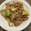 在宅勤務のおじさん's cooksnap of when they made 豚肉＆キャベツ＆椎茸の簡単ゴマ味噌炒め.