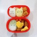 migmigmig's cooksnap of when they made すみっコぐらしのキャラ弁.