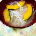 ふうはっちゃん's cooksnap of when they made かぼちゃとモヤシの味噌汁.