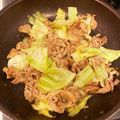 NON♡RAMU's cooksnap of when they made 豚バラとキャベツのバター醤油炒め *☻*.