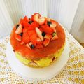 くぅのお菓子作り's cooksnap of when they made ❁フレジェ❁フランス版ショートケーキ.
