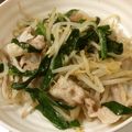 ベティ３'s cooksnap of when they made ニラ豚もやしチンしてポン酢.