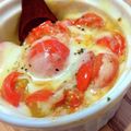 pyonpoco's cooksnap of when they made トマトチーズのリゾット風ご飯✱.