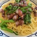 ましゅ16's cooksnap of when they made ホタルイカと菜の花の和風パスタ.
