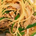 67luna's cooksnap of when they made ピーマンと挽肉の塩バターパスタ.