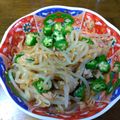 テル238's cooksnap of when they made オクラともやしのツナぽん和え.