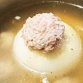しんにし's cooksnap of when they made ふんわり味噌風味♪新玉ねぎの肉詰めスープ.