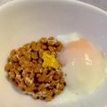 食いしん坊あー's cooksnap of when they made 納豆の温泉卵のせ.