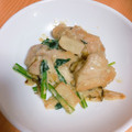 tekkokko☆'s cooksnap of when they made 鶏肉とエリンギ、豆苗のニンニクマヨ炒め.