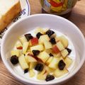 ☆あいちゃん's cooksnap of when they made ヨーグルトに、りんご&プルーン♪.