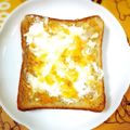 ふうはっちゃん's cooksnap of when they made カッテージチーズ＆マーマレード❀トースト.