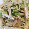 o☆shino's cooksnap of when they made おつまみに☆節約大根皮でﾏﾖﾎﾟﾝ炒め.