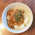 3yes's cooksnap of when they made 毎日の納豆●海苔＆カツオ節で.