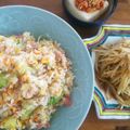 金魚のひらり's cooksnap of when they made 簡単 レタスチャーハン.