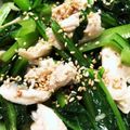 ☻☻☻☻☻☻☻☻☻☻'s cooksnap of when they made 小松菜とササミの簡単ナムル.
