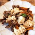 クックRVN879☆'s cooksnap of when they made 牛肉と豆腐の生姜醤油炒め.