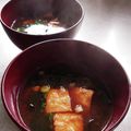 チコリママ's cooksnap of when they made わかめと絹あげ入り味噌汁.