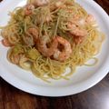 こうのとりヒロシ's cooksnap of when they made エビとアボカドのオイルソースパスタ.
