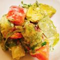 ゆりちそ's cooksnap of when they made アボカド、トマト、大葉のわさび醤油和え.