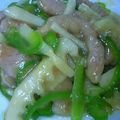 モコチャミ's cooksnap of when they made 豚肉 ♪ チンジャオロース ♪.