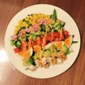 3yes's cooksnap of when they made 簡単ドレッシングのコブサラダ.
