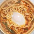 ♡ルヴァ♡'s cooksnap of when they made 1人キムチ鍋☆うどん入り.