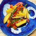 konさん's cooksnap of when they made さつまいもとパプリカのきんぴら.