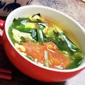 かみじょうё's cooksnap of when they made からだポカポカ！ニラ玉トマトスープ.