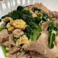 まろぴ～ぬ's cooksnap of when they made 小松菜と豚肉卵炒め.