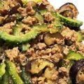 菜つ実☆ミ's cooksnap of when they made 簡単！なすとゴーヤの肉みそ炒め！！.