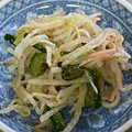 わっきー0424's cooksnap of when they made もやしときゅうりとカニカマのナムル.