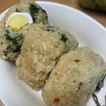 おかすんよ's cooksnap of when they made うずら卵のがっつりスタミナおにぎり♪.