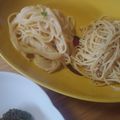 お菓子好きな中学生's cooksnap of when they made バター不要の黄金比率クリームたらこパスタ.